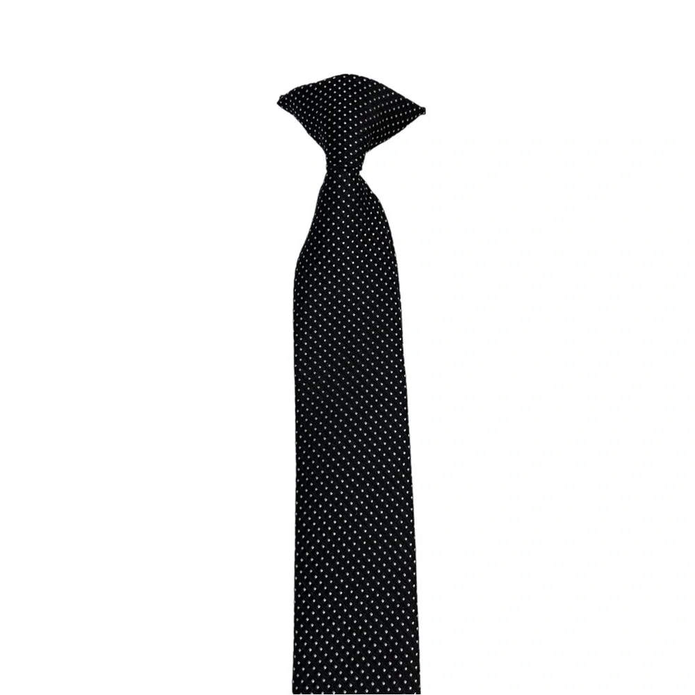 Black with Polka Dot Pre-Tied With Hook On